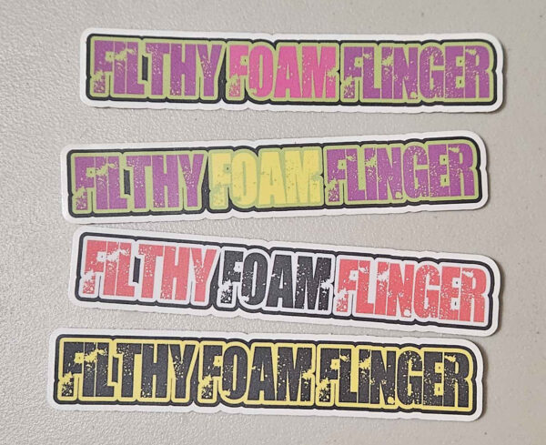 Filthy Foam Flinger Sticker